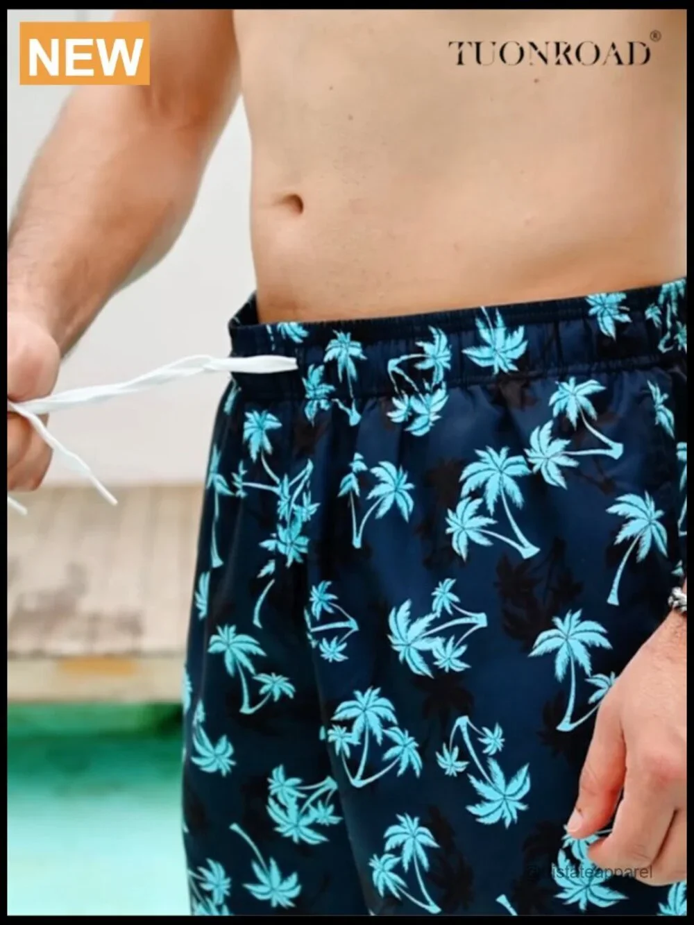 Men's 9 inch Board Shorts with Compression Liner Quick Dry Swim Trunks with